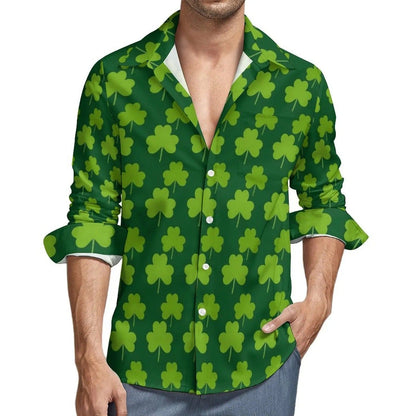 St. Patrick's Day Shamrock Style Green Shirt