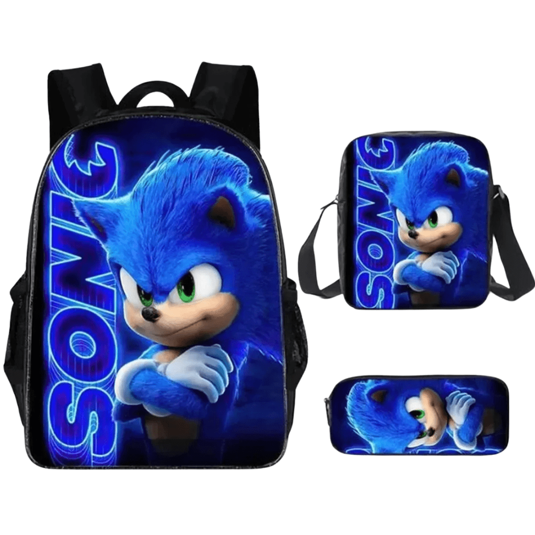 Sonic Backpack Three-Piece Set