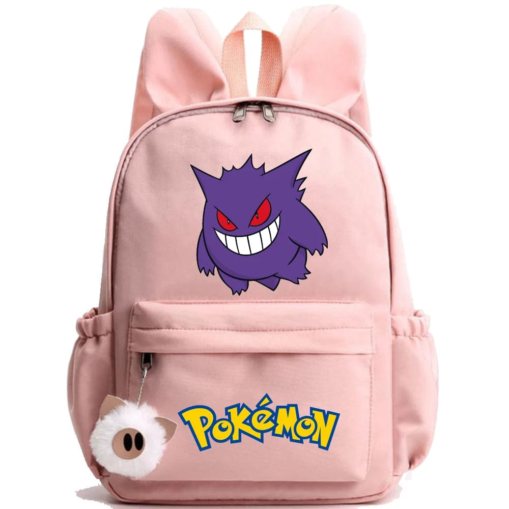 Pokemon Backpack With Fluffy Keychain