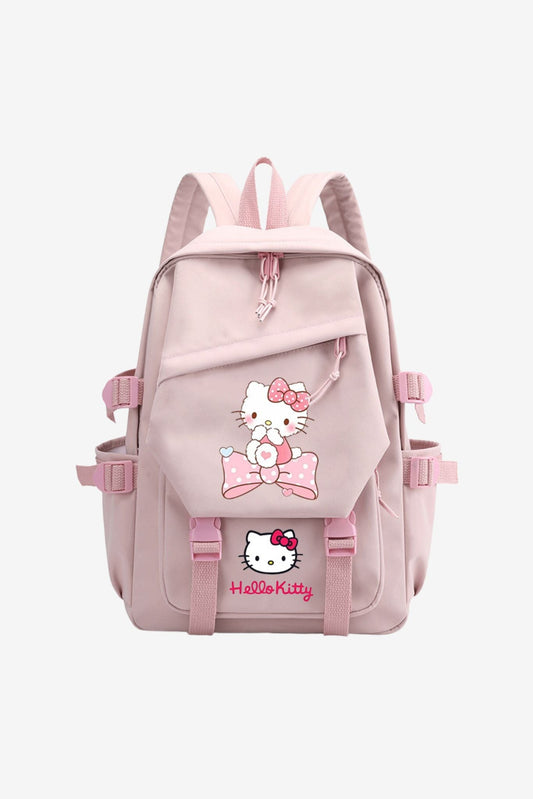 Hello Kitty Backpack Printed Schoolbag