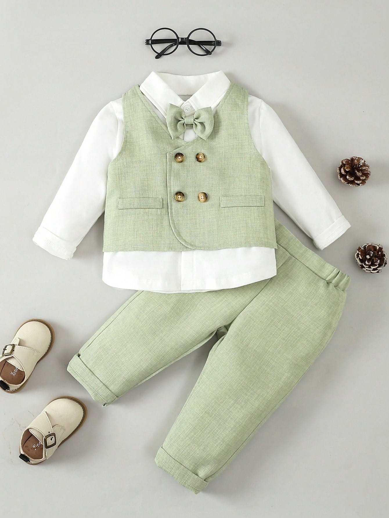 St. Patrick's Day Outfit: Baby Boys' 3-Piece Gentleman Set