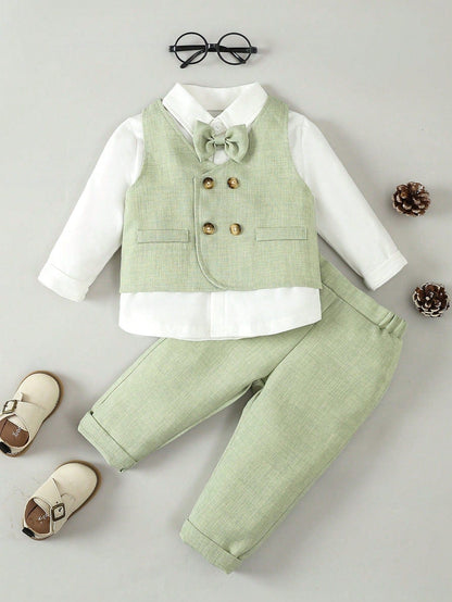 St. Patrick's Day Outfit: Baby Boys' 3-Piece Gentleman Set