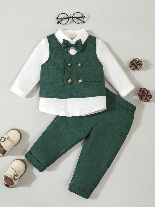 St. Patrick's Day Outfit: Baby Boys' 3-Piece Gentleman Set