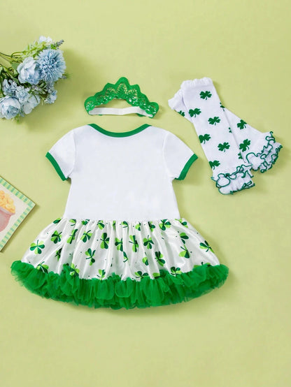 Adorable St. Patrick's Day Outfit Set for Baby Girls