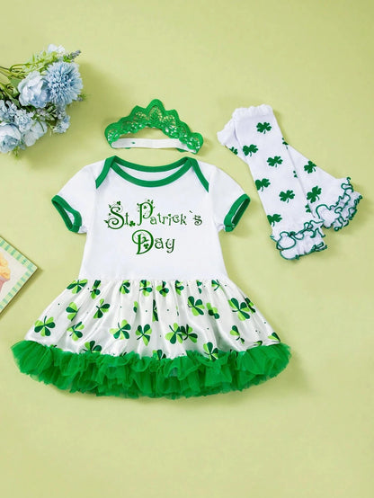 Adorable St. Patrick's Day Outfit Set for Baby Girls
