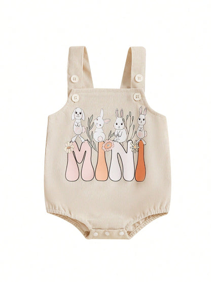 Adorable Baby Easter Outfit: Bunny Bow Romper