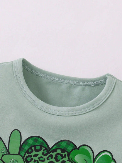 St. Patrick's Day Outfit: Adorable Baby/Toddler T-Shirt & Shorts Set