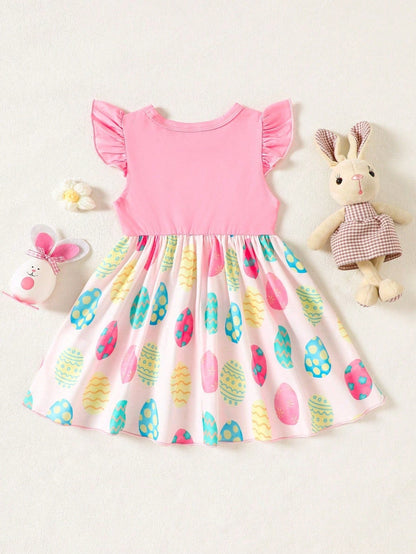 Adorable Baby Easter Outfit: Bunny & Egg Dress