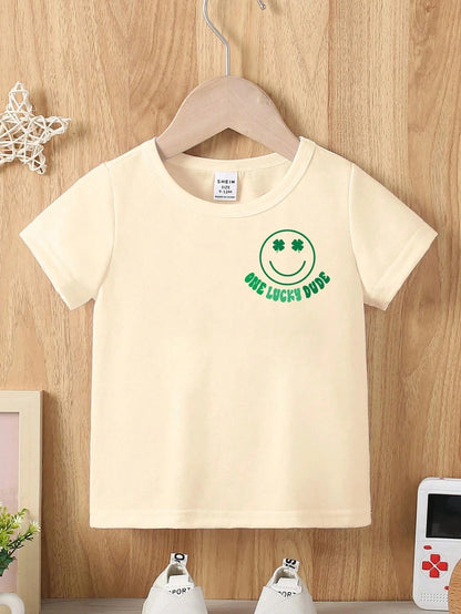 St. Patrick's Day Outfit: Toddler Boys' Stylish Chessboard Tee