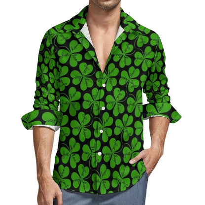 St. Patrick's Day Shamrock Style Green Shirt