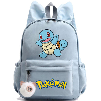 Pokemon Backpack With Fluffy Keychain