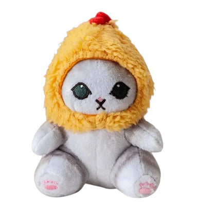 Animal Costume Cat Plush Keychain 4.7 in