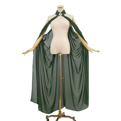 Fairy Costume Women Elven Elf Cloak Chiffon Cape