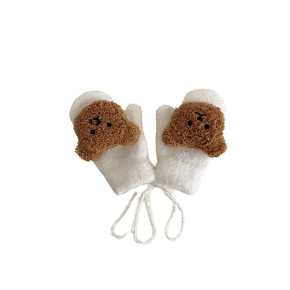 Baby Bear Knitted Mittens