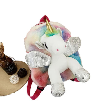 Unicorn Backpack Adorable Cuddly Plush