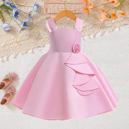 Barbie Costume Kids Elegant Rose Dress