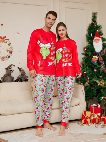 Grinch Family Christmas Pajama Set