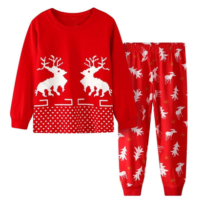 Christmas Elk Pajama Set for Kids