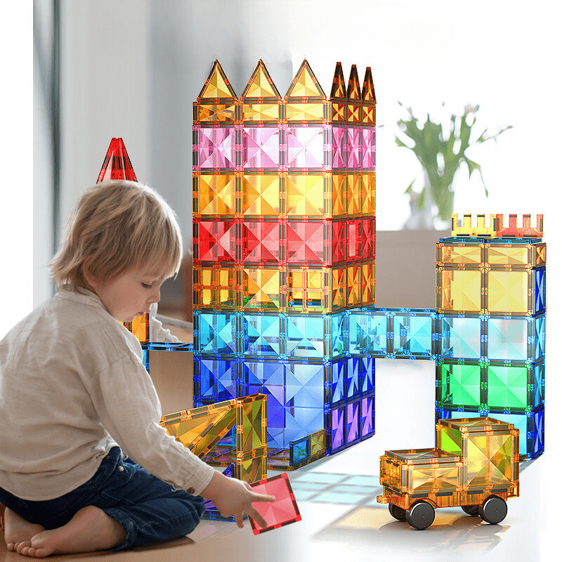 Magnetic Blocks Castle Building Set