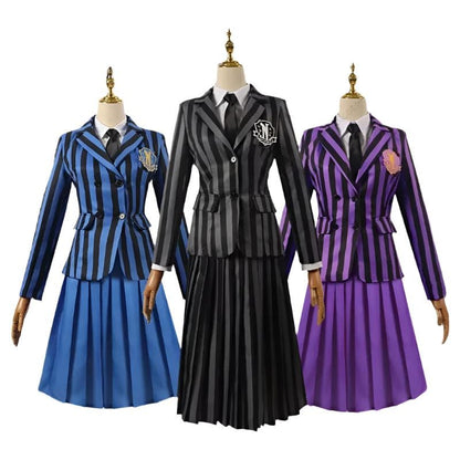 Wednesday Addams Costume Schoolgirl High School Uniforms Wednesday