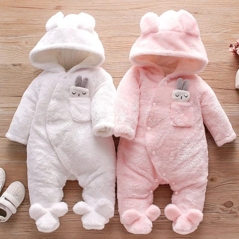 Baby Bunny & Puppy Plush Snowsuit