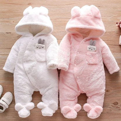 Baby Bunny & Puppy Plush Snowsuit