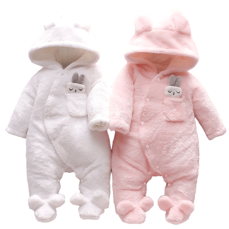 Baby Bunny & Puppy Plush Snowsuit