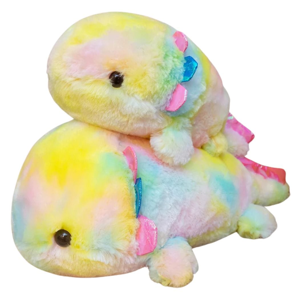 Rainbow Axolotl Plush Pillow