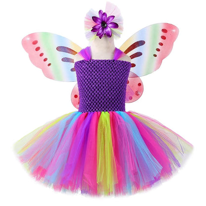 Fairy Costume Girls Rainbow Fairy Dress