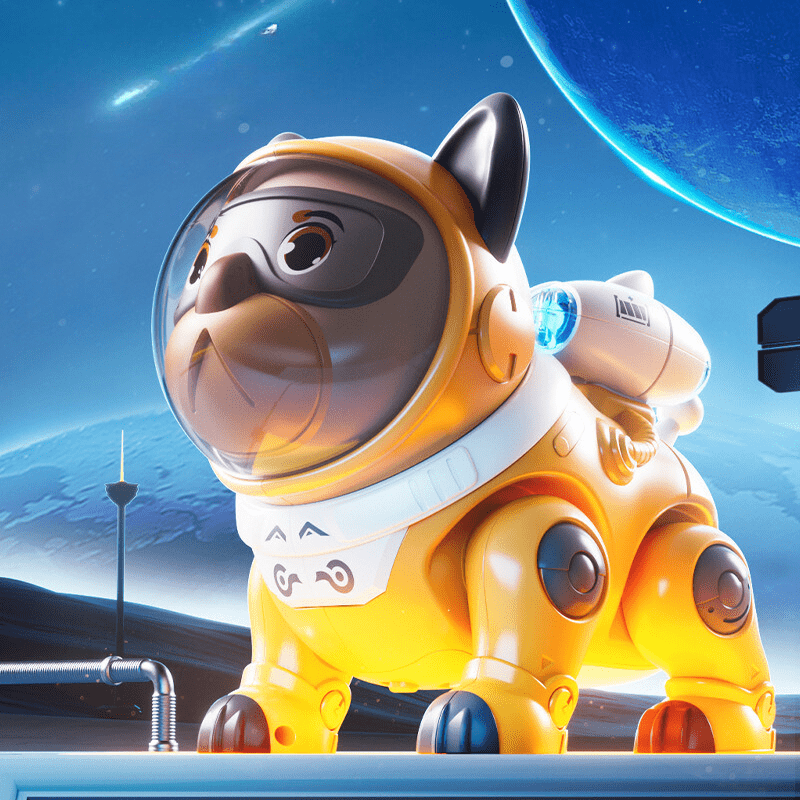 AstroPup Shar-Pei – Space Adventure Robot Dog