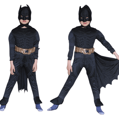 Batman Costume Kids Fully Black Bodysuit