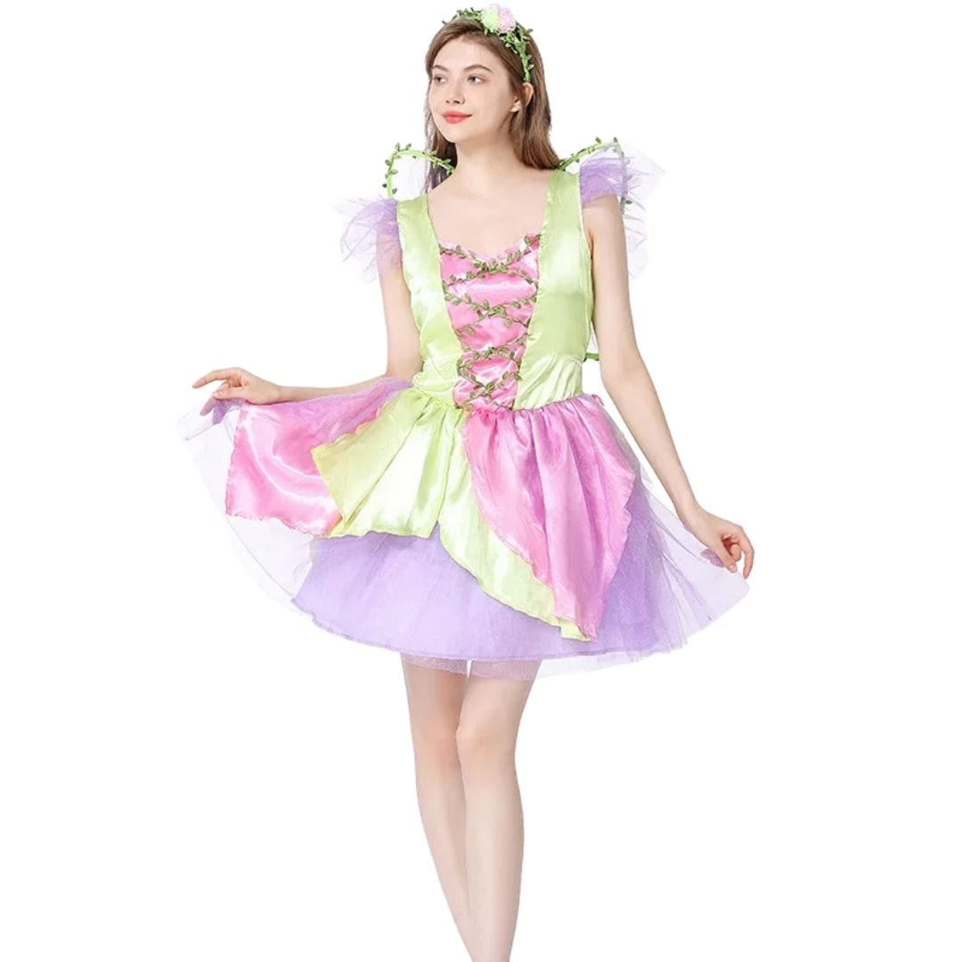 Fairy Costume Women Pink Flower Fairy Princess