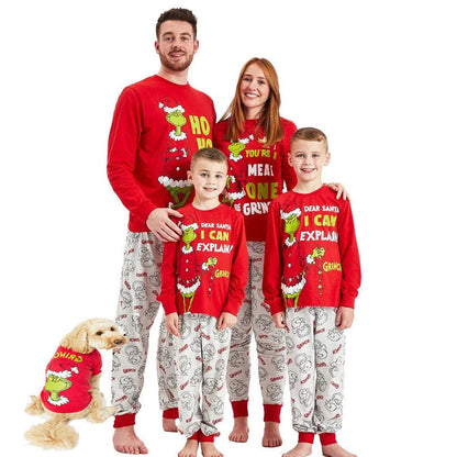 Ultimate Grinch Family Pajama Collection with Matching Pet Outfit