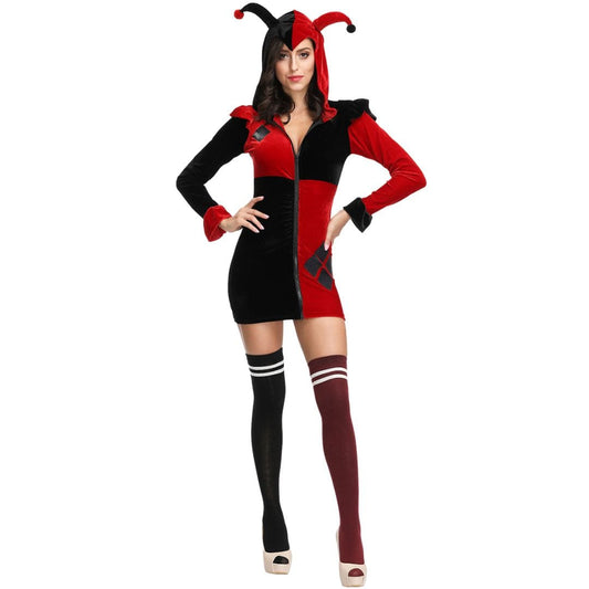 Harley Quinn Costume Clown Villain