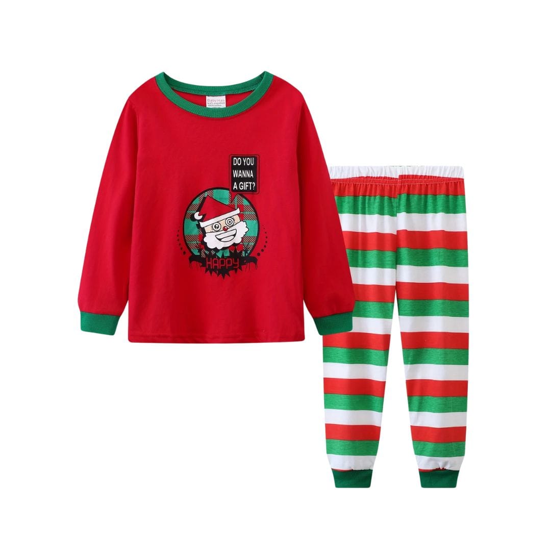 Santa Christmas Pajama Set for Kids