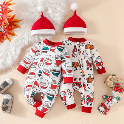 Gingerbread Santa Baby Christmas Pajamas Set