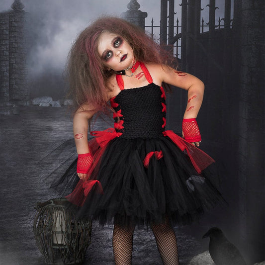 Vampire Costume Kids Girl Tutu Skirt