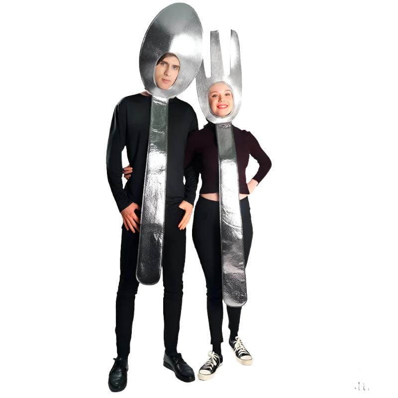 Couples Halloween Costumes Funny Spoon and Fork Costumes