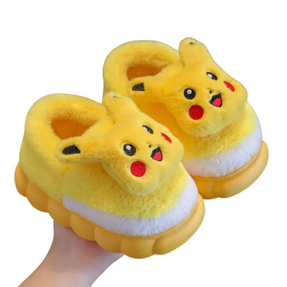 Pikachu Plush Winter Slippers