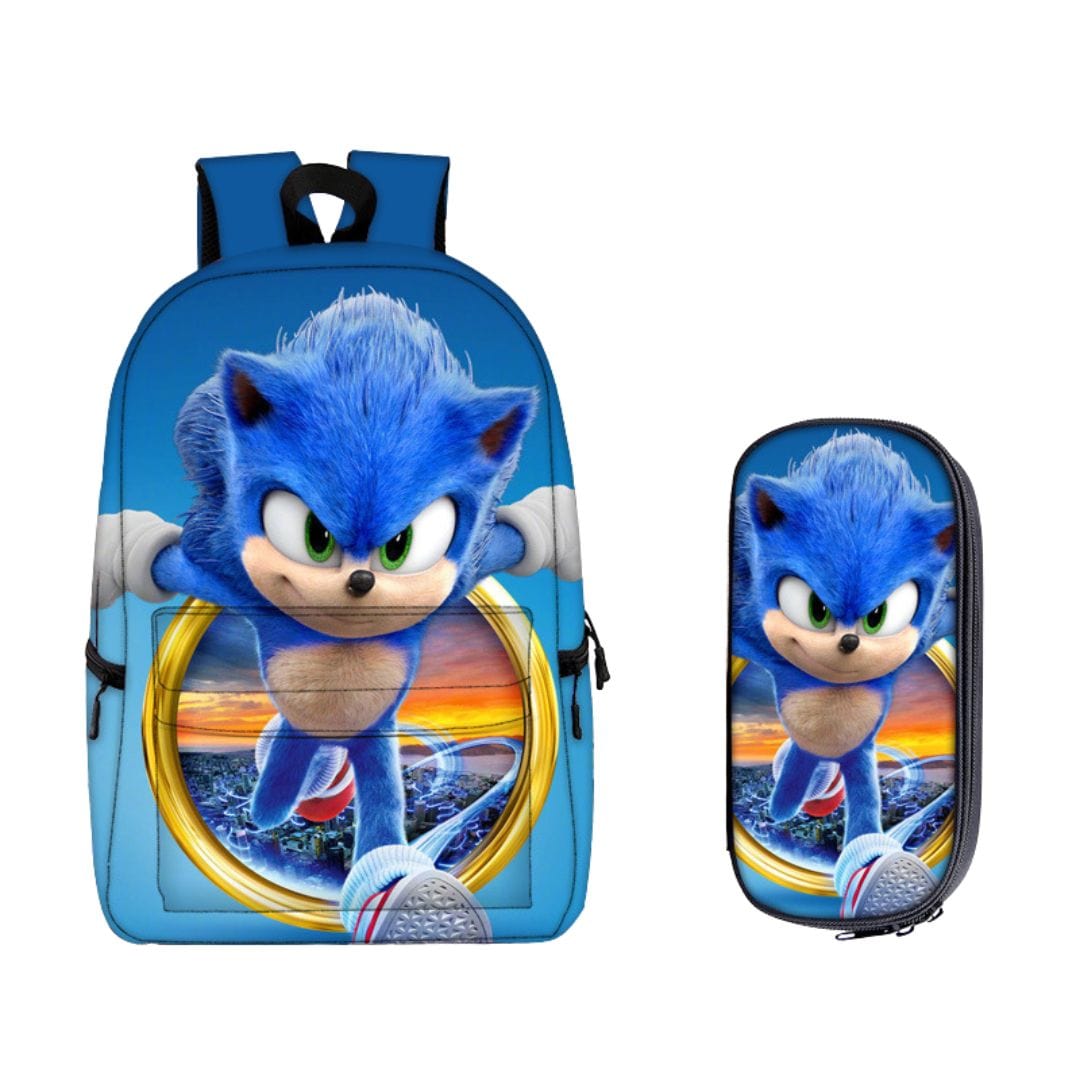 Sonic Backpack With Pencil Case