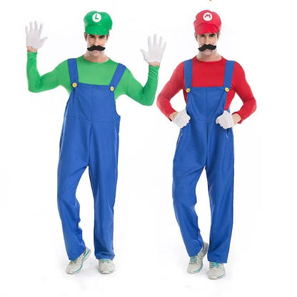 Couples Halloween Costumes Luigi Bros Plumber Costumes