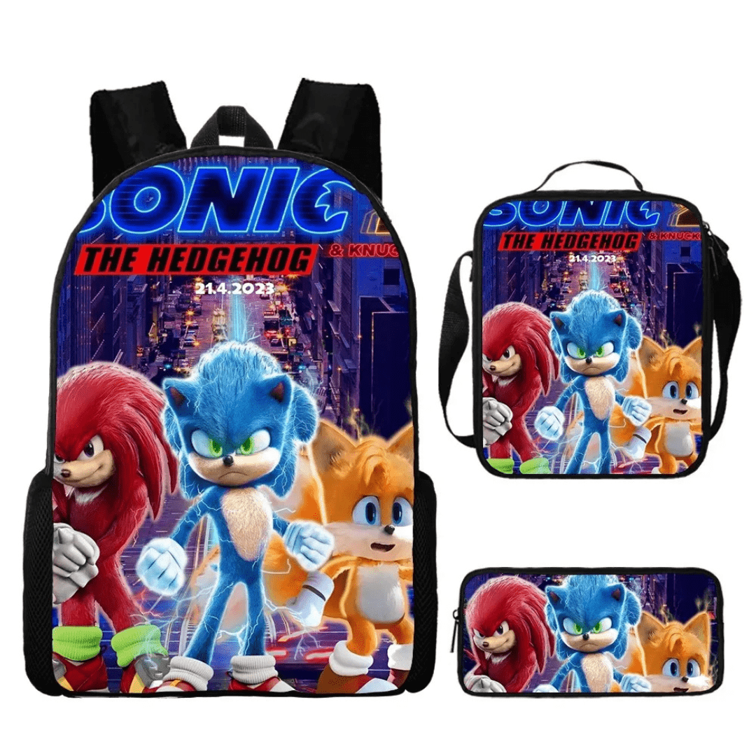 Sonic Backpack Three-Piece Set