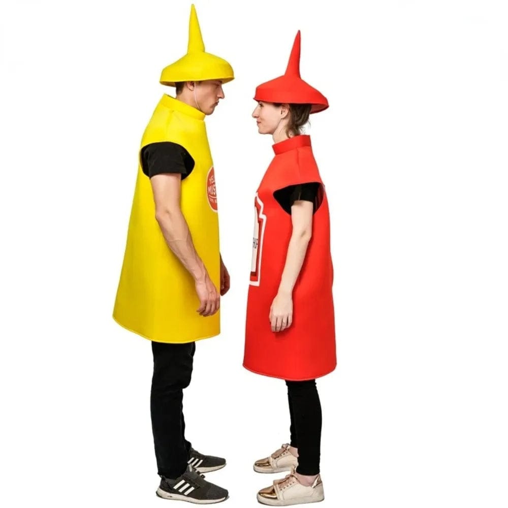 Couples Halloween Costumes Mustard and Ketchup Costume