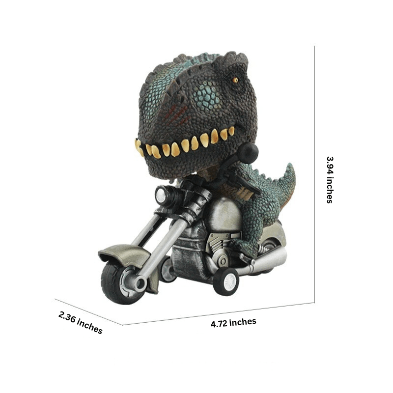 Dinosaur Toy Rex Rider Pullback Motorcycle