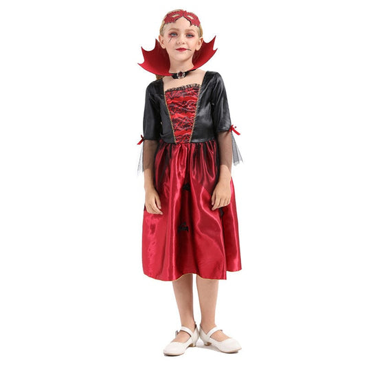 Vampire Costume Kids Halloween Queen