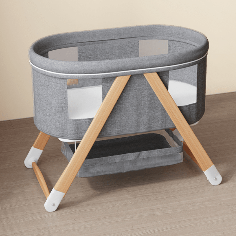 Foldable Baby Bassinet with Mosquito Net