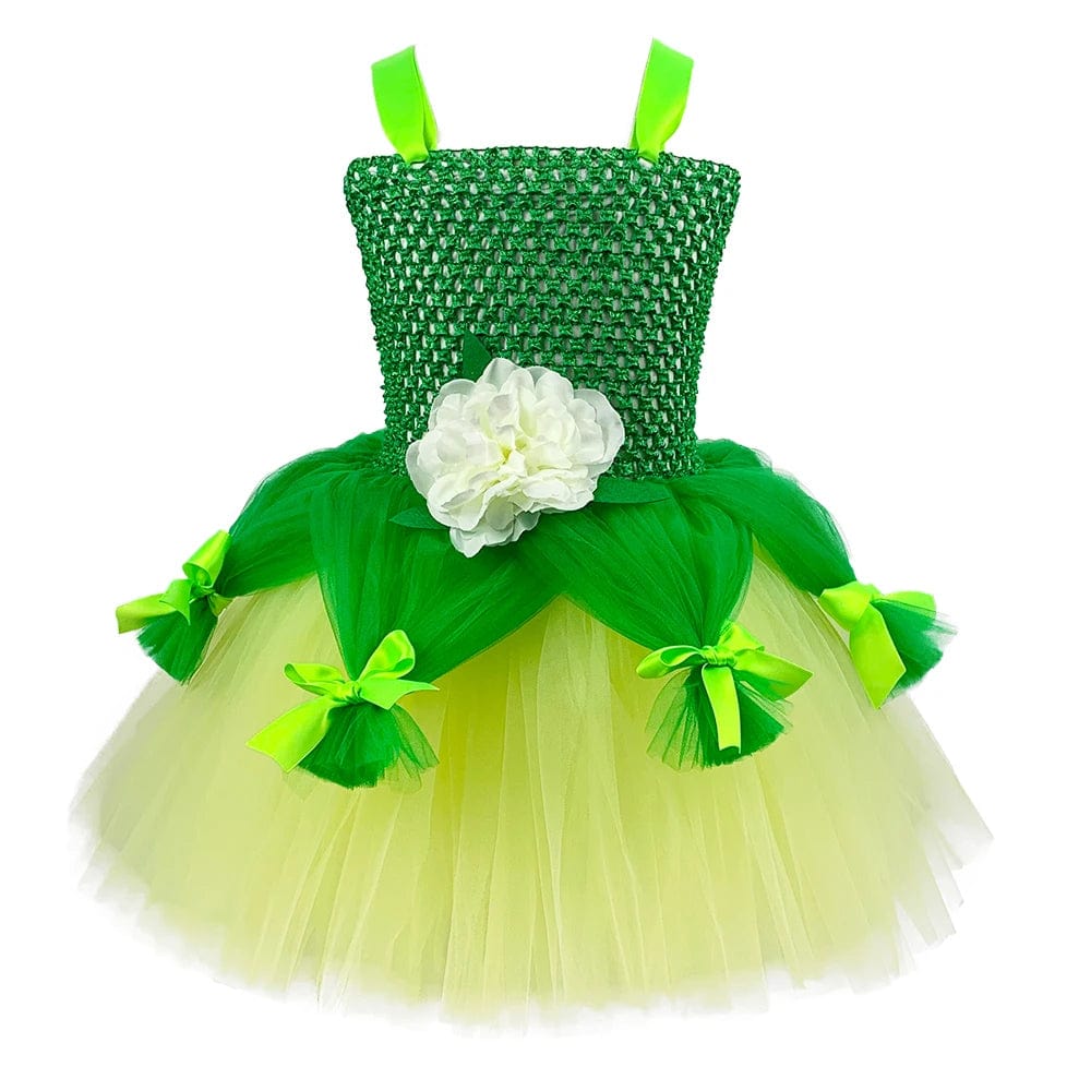 Princess Tiana Green Tutu Dress for Kids