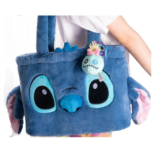 Stitch Plush Shoulder Bag Sweet Carry-All