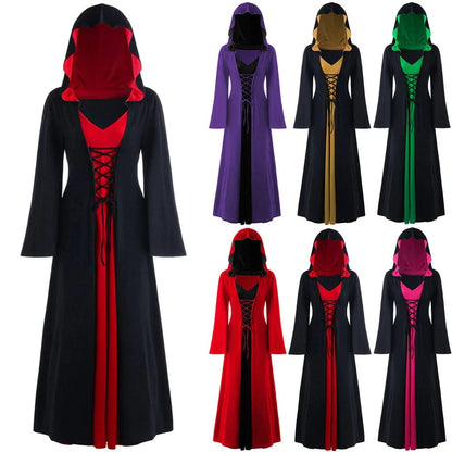 Vampire Costume Women Lace-up Vintage