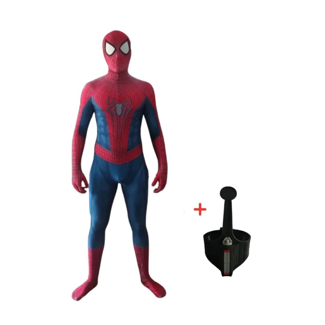 Spiderman Costume Spandex Bodysuit with Wrist Web Shooter